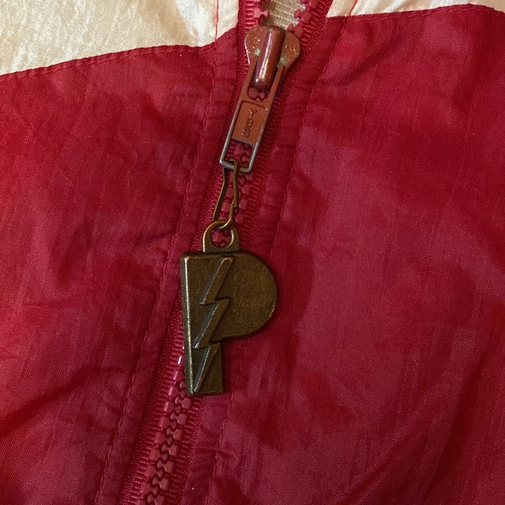 90s Vintage Arkansas Razorbacks Pro Player Windbreaker Jacket M Go Hogs - Picture 5 of 8